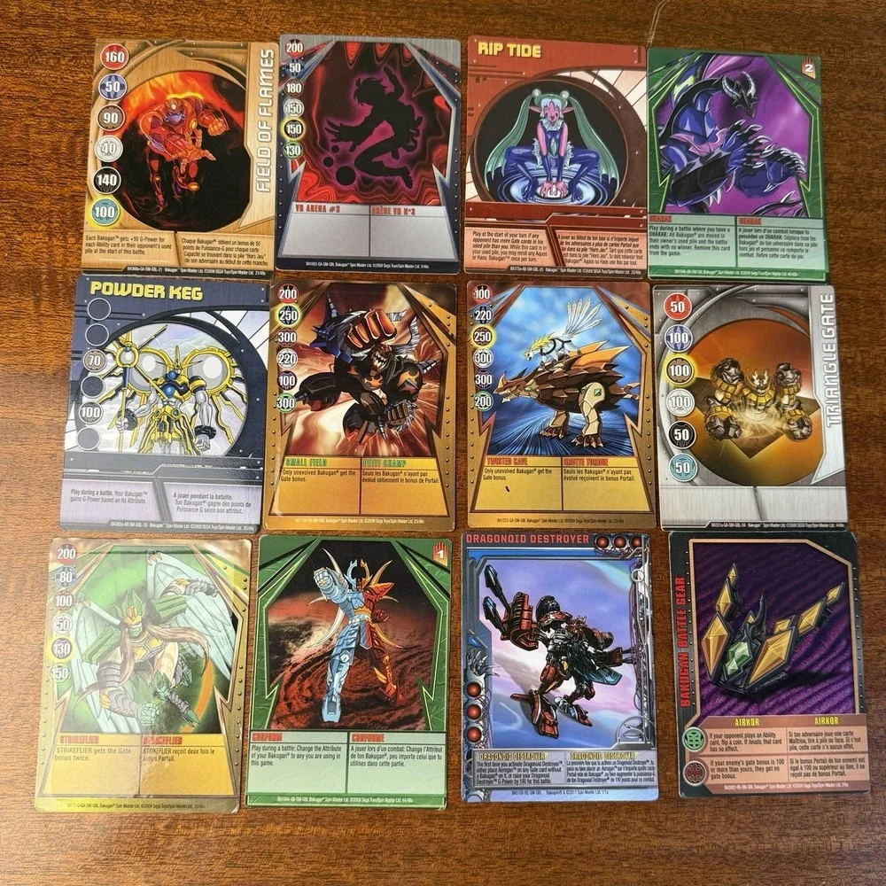 Bakugan Random Card Lot of 55 Cards. See Photos For All Cards.